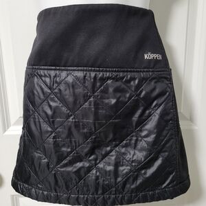 KOPPEN Quilted Black Mini Skirt size 6